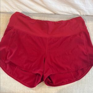 lululemon athletica Women's Cherry Red Athletic Shorts